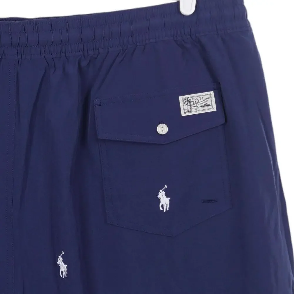 NWOT Polo Ralph Lauren Traveler Swim Trunks 4XLT Blue Pony Pockets Lined Shorts